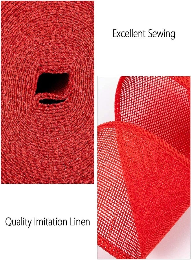 DELINGER 2" Wide Jute Burlap Colorful Craft Ribbon Lace On Spool, 2 Metre Long Pack of 6 for Arts & Crafts Homemade DIY Projects, Event, Wedding Decorations Crafts, Gift Wrapping, Multicolour - Image 4